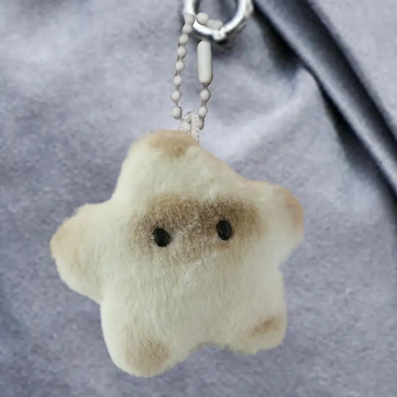 Capivara Estrela Chaveiro de Pelúcia para Mulheres e Meninas, Pingente Suave, Bonito Kawaii Squeak Toys, Happy Star