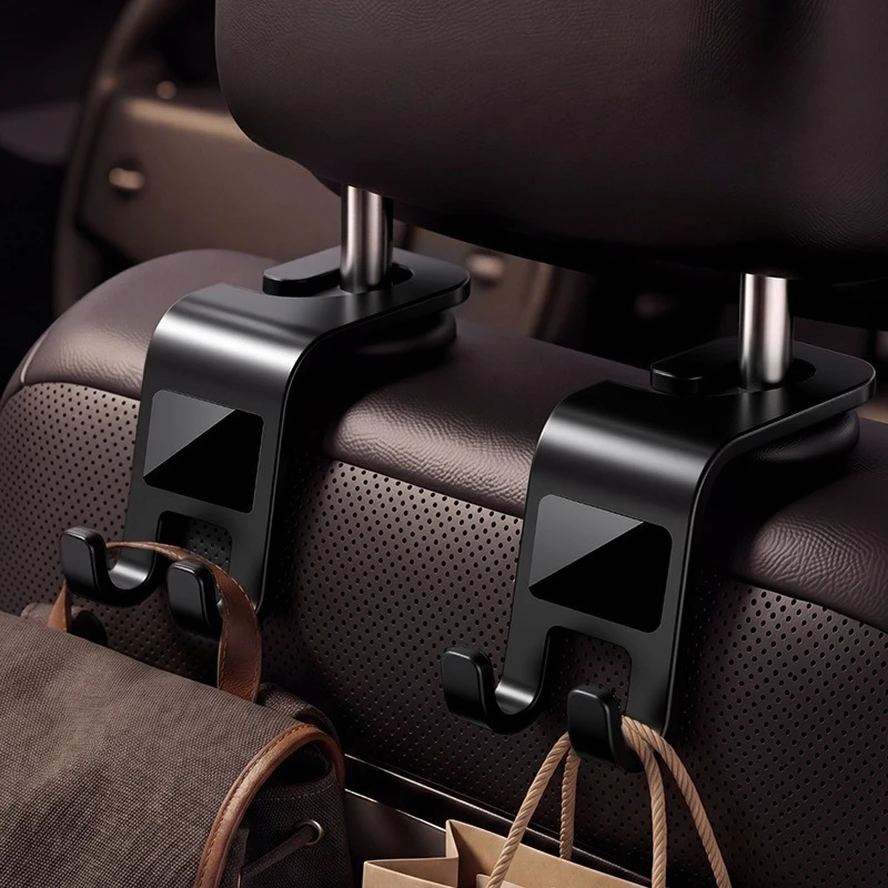 Car Purse Holder Hook, 2PCS Car Hooks for Seat Multifunctional Car Bag Hook Seat Back Storage Hook Accessories