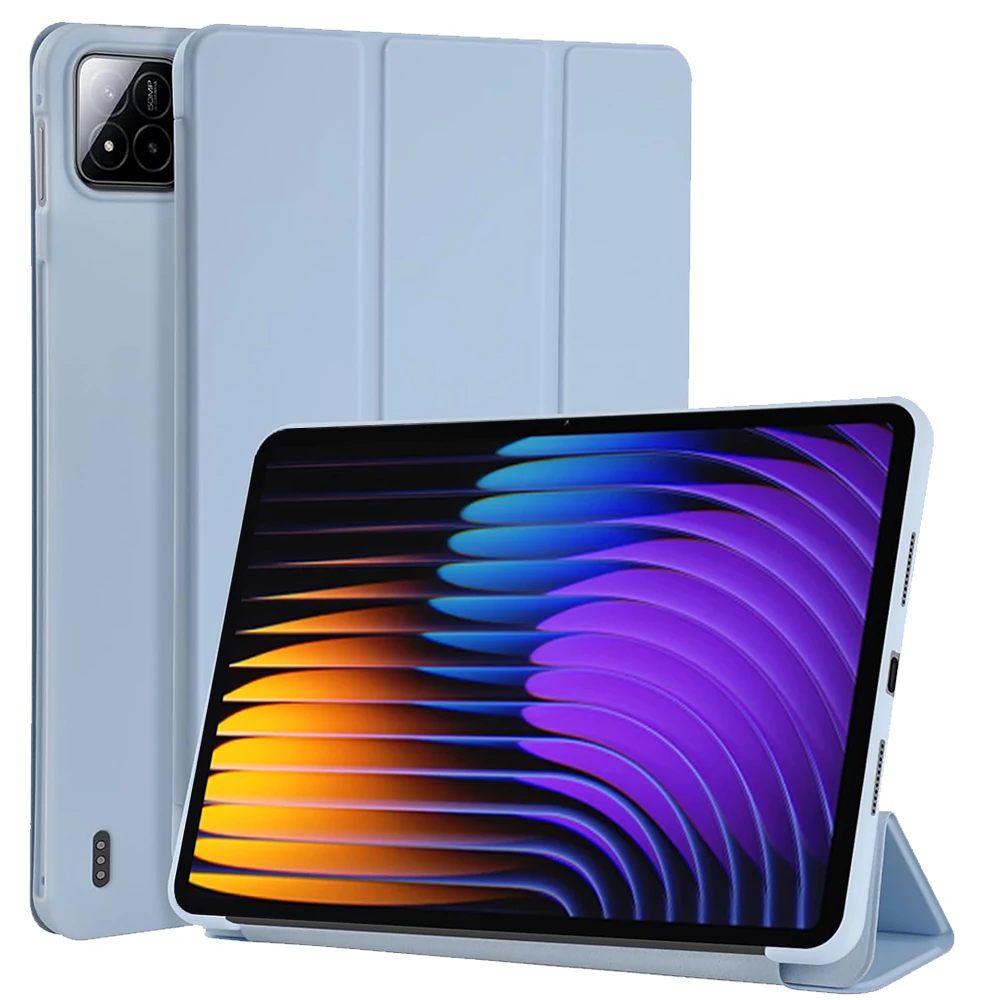 Case voor Xiaomi Pad 7/7 Pro (11,2-inch, 2024), voor Xiaomi Pad 8/8 Pro (11,2-inch, 2025) Terug Tri-Fold Stand Beschermende Tablet Cover - afbeelding 2