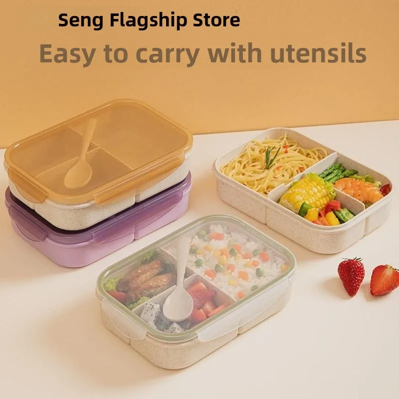 

Ланч-бокс для начальной школы из нержавеющей стали с разделителями, для разогрева в микроволновке, детский контейнер для еды, круглый.