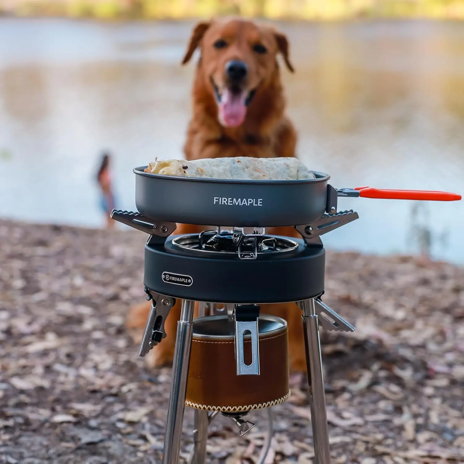 Saturn X Camping Stove - Dual Preheating, Wind-Resistant, Adjustable Height, Foldable