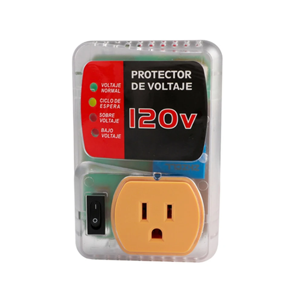 Voltage Protector 120V 20A 2400W Single Outlet Surge Protector Multi Function Plug Overvoltage and Undervoltage Protector Plug