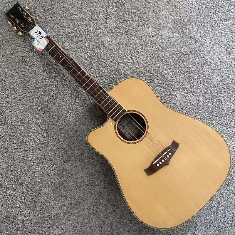 2790 Original Tanglewood Acoustic Guitar Solid Spruce with Rosewood Body Installed with Finshman Presys EQ Electric&Acoustic