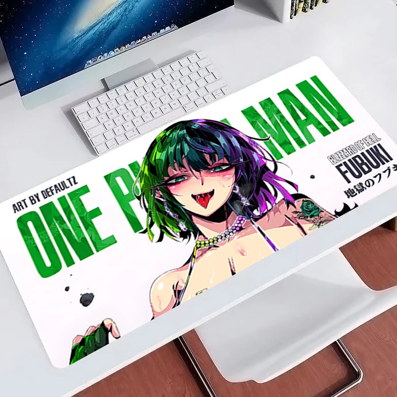 kawaii Mouse Pad Computer Keyboard Pad Gaming Accessories Anime woman Extended Mat Table Lock Edge Gamer Mousepad For Best Gift