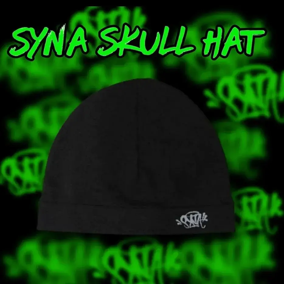 Syna-World Skull Hat 2023 New Knitting Syna Beanie Hat Men Women Paragraph Quality Cap Y2k Warm Beanies Syna Running Cap