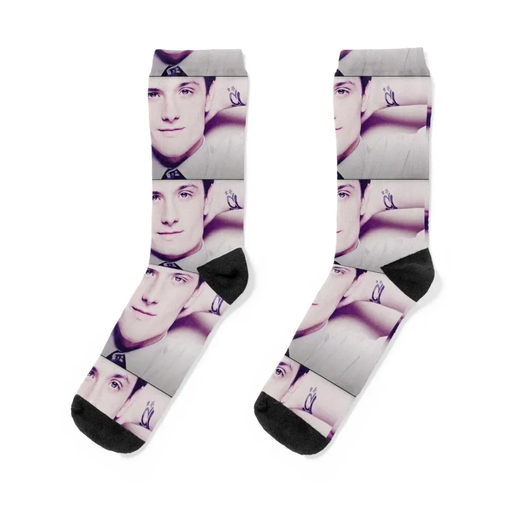 

whistle josh hutcherson Socks floral anti slip football man Socks Women's Men's