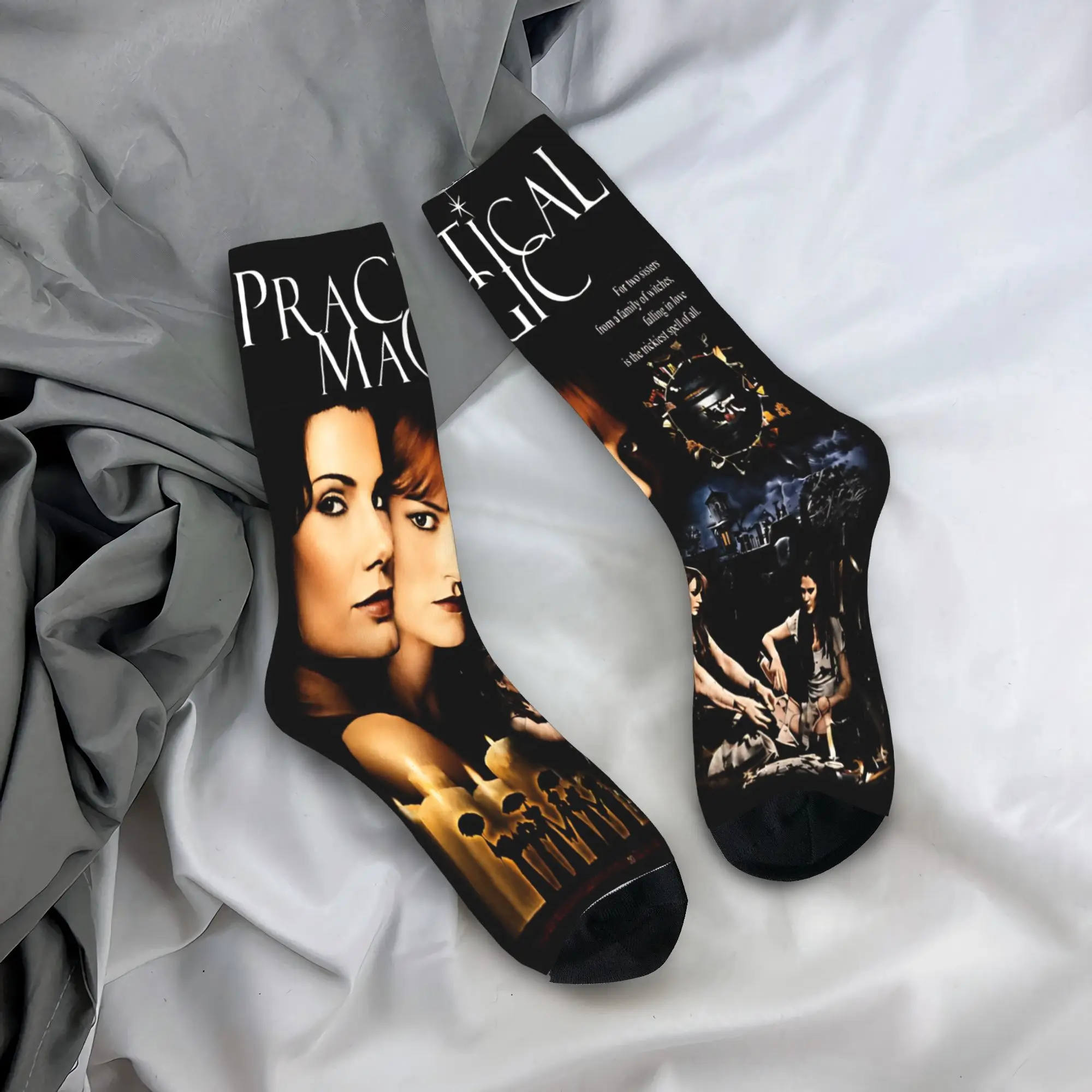 Practical Magic Witch Sisters Witchcraft Spellcasting Occult Gothic Socks Accessories For Men Women  Skateboard Socks