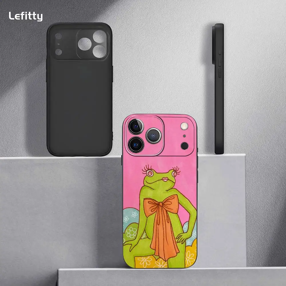 Coque de téléphone sophistiquée chat artistique, étui souple noir givré pour iPhone 17 16 15 14 13 12 11 Pro Xs Max Mini XR X Plus