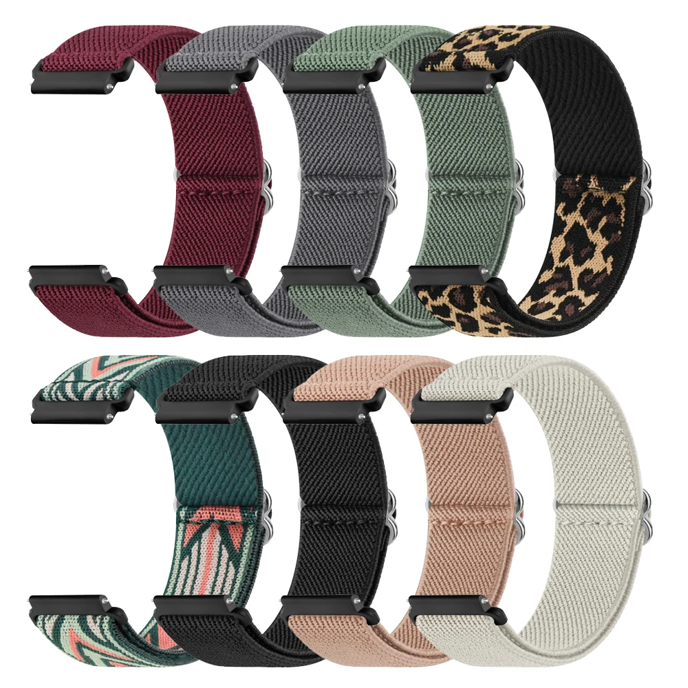 Эластичный нейлоновый ремешок для Samsung Galaxy Watch 7 6 4 5 40 мм 44 мм/5 Pro/4 6 Classic 42 мм 46 мм 47 мм/ремешок Active 2/Watch 3 41 мм