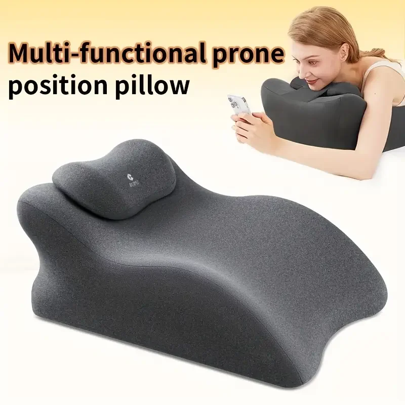 

Ergonomic Prone Position Pillow for Adults,Multi-Functional Recline Cushion with Adjustable Height, Comfortable Reading & Phone