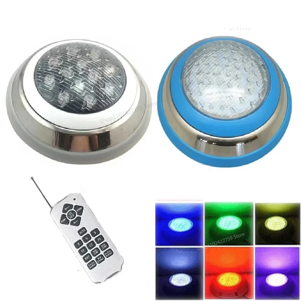 45W RGB LED Swimming Pool Light 30W 36W 54W IP68 Waterproof AC/DC12V Outdoor RGB UnderWater Light Pond LED Piscina Luz Spotlight