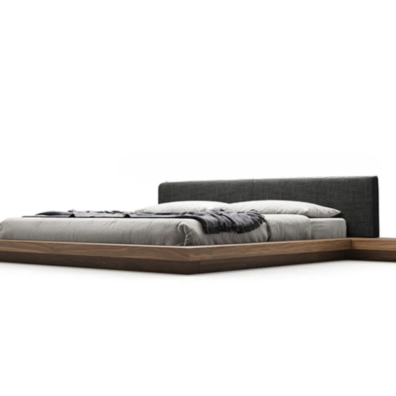 

Мягкая сумка из дерева и дуба, свадебная кровать для спальни, светлая роскошная кровать из черного ореха, японский пол с татами, короткая кровать