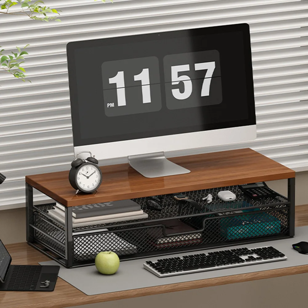 Computer Monitor Stand Riser with Drawer Computer Stand Office Organizer Office Desk Accessories for Office Supplies