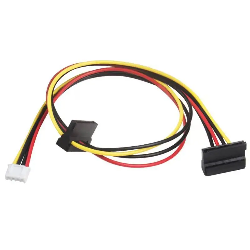 ITX Power Cable SATA 15PIN to Small 4Pin Female Convert Cord PH2.0mm XH2.54mm Gap for PC Computer Motherboard Power Wire Adapter