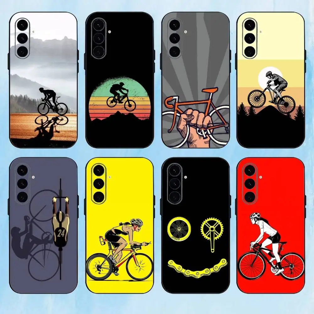 

C-Cycling B-Bike Phone Case For Samsung Galaxy A73,A72,A71,A70,A53,A52,A51,Others Soft Black Cover
