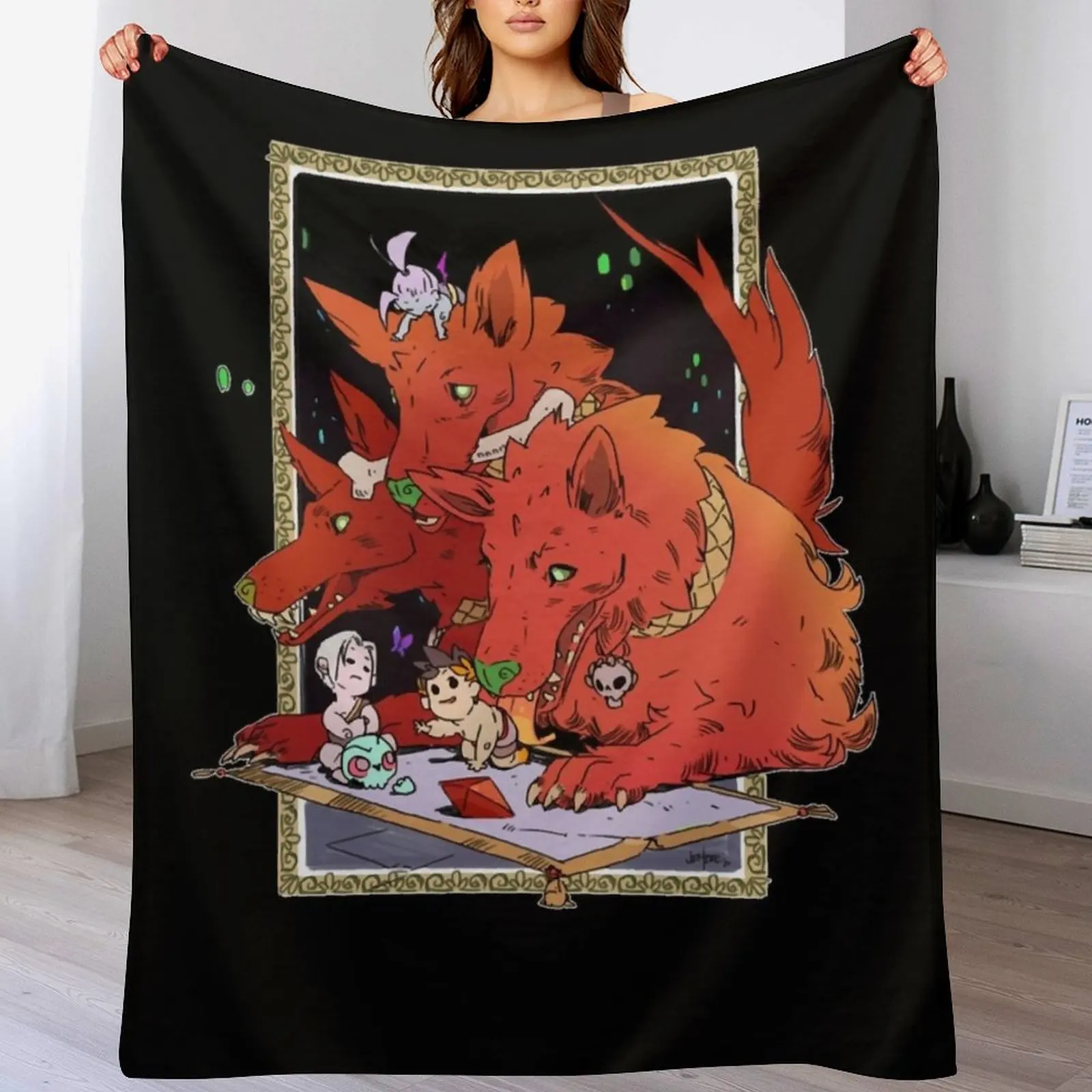 

Cerberus Hades Game Classic Throw Blanket Sleeping Bag Furrys Vintage Blankets