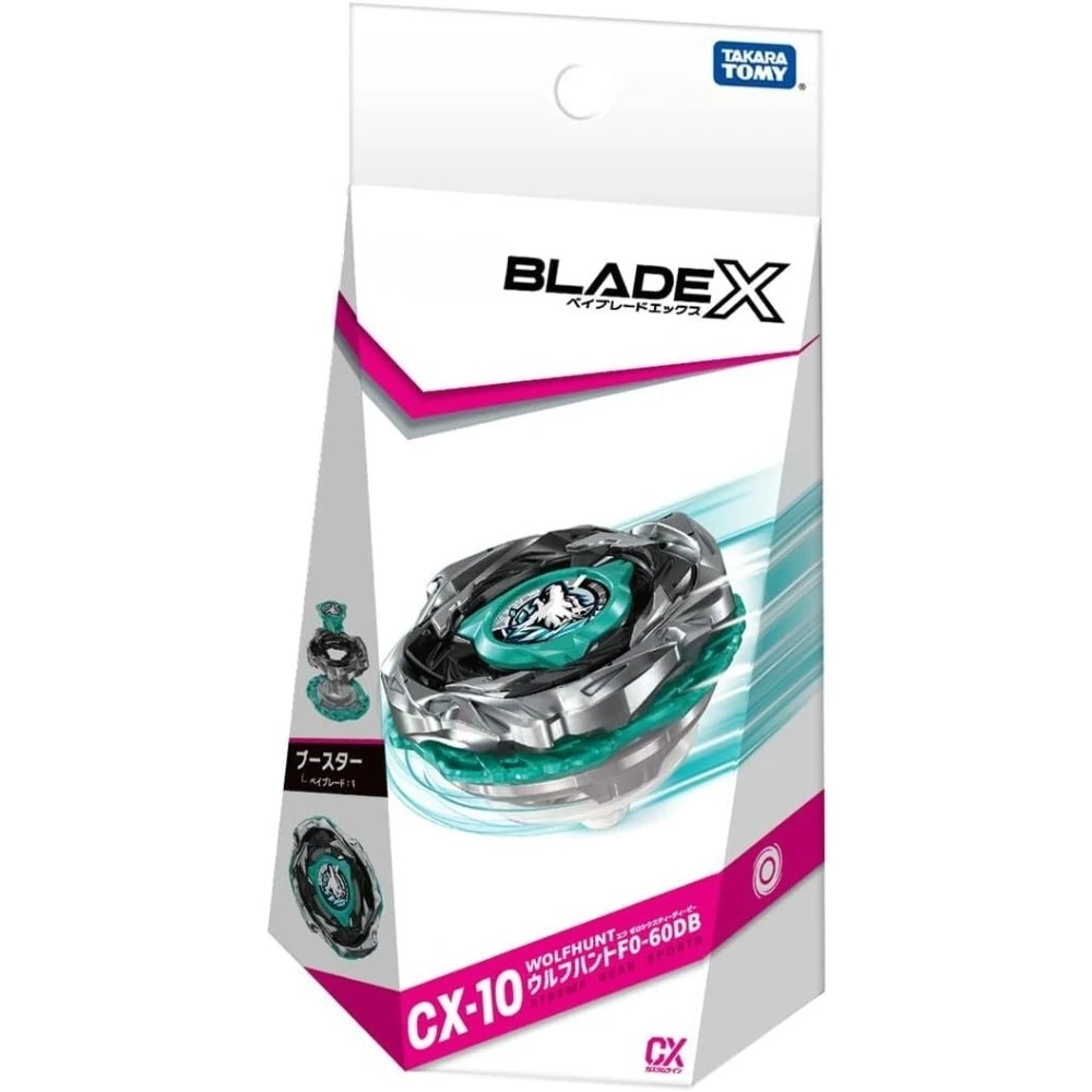 Oryginalny Takara Tomy Bey X CX-10 Booster Wolf Hunt F0-60DB