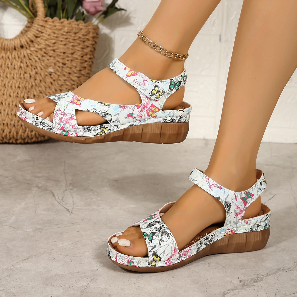Zomer Vrouwen Sandalen Schoenen Party Dames Schoenen Slides Sandalen Dames Wig Sandalen Vrouw Antislip Schoenen Vrouwen Slippers Vrouwelijke