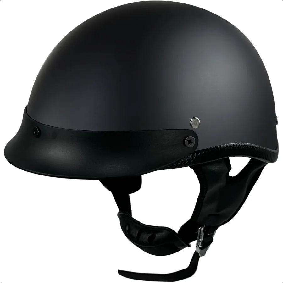 

Motorcycle Half Helmet Open Face with Sun Visor Quick Release Buckle for Cruiser Scooter Chopper Cycling Motocross Helmet DOT A
