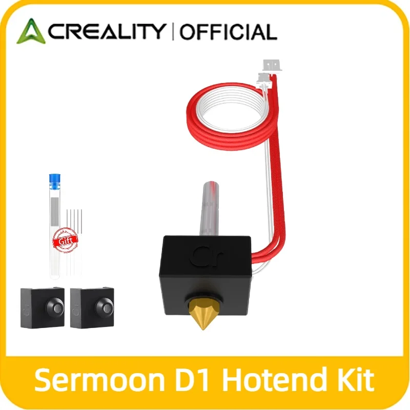 Creality Original Sermoon D1 Hotend Kit 24V 40W Heater Block 0.4mm Brass Nozzle Thermistor 3D Printer Replacement Accessories