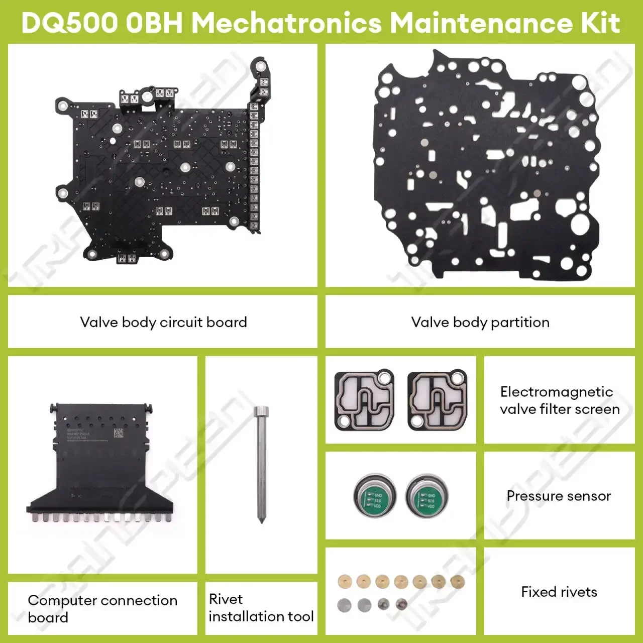 TRANSPEED DQ500 0BH Auto Transmission Valve Body Mechatronic Assembly Repair Kit For VW SCIROCCO TIGUAN A3 Q3 TT