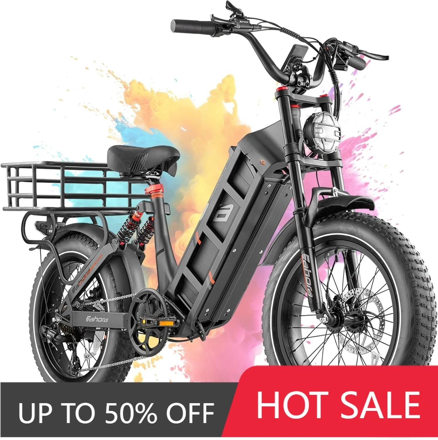 

JYF Chinese factory wholesale monster electric bicycle 20-inch large battery long-distance express food delivery electric bicycl