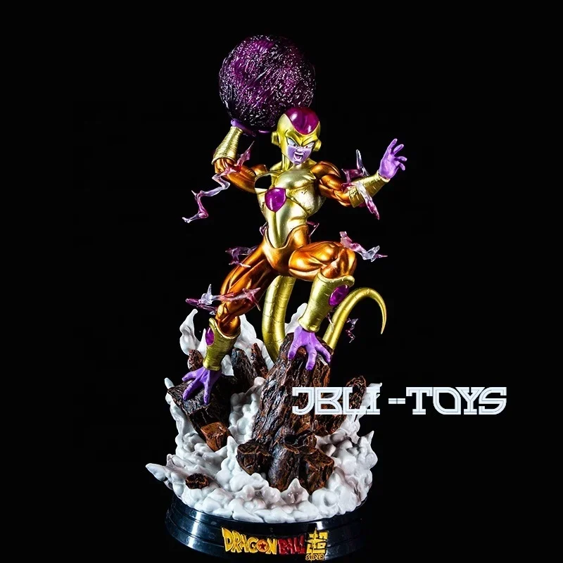 Drag-on Ball Z Anime Figure Golden Frieza Final Form Fukkatsu Will Shine Action Figure Toy 47CM Drag-on Ball Model Kids Toy