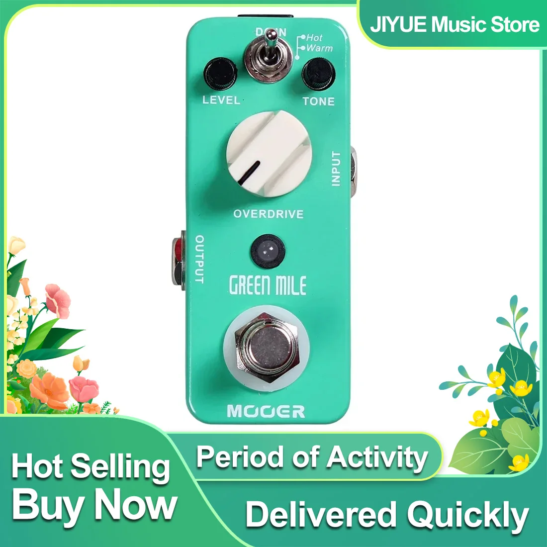 

MOOER Green Mile Electric Guitar Effect Pedal Mini Overdrive Effects 2 Working Modes Guitar Pedal True Bypass Guitar Accessories
