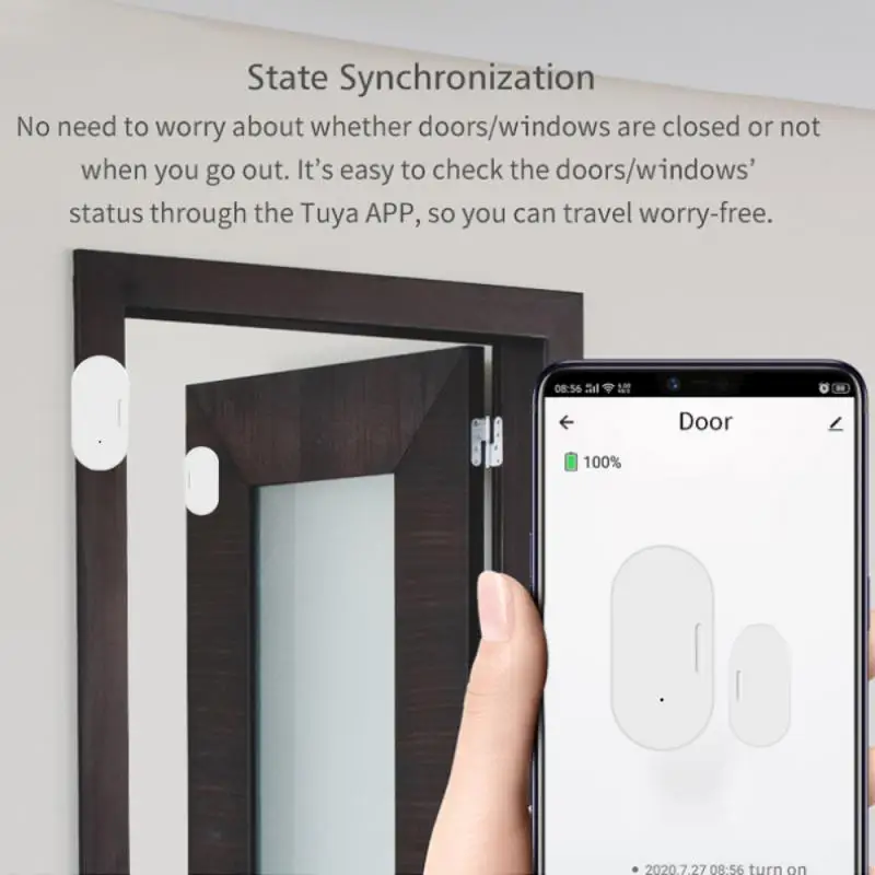 Zigbee 스마트 문짝 센서, 개방 및 폐쇄 감지기, 보안 보호, 홈 오토메이션용 스마트 라이프 앱 제어, 5 개, 3 개, 1 개