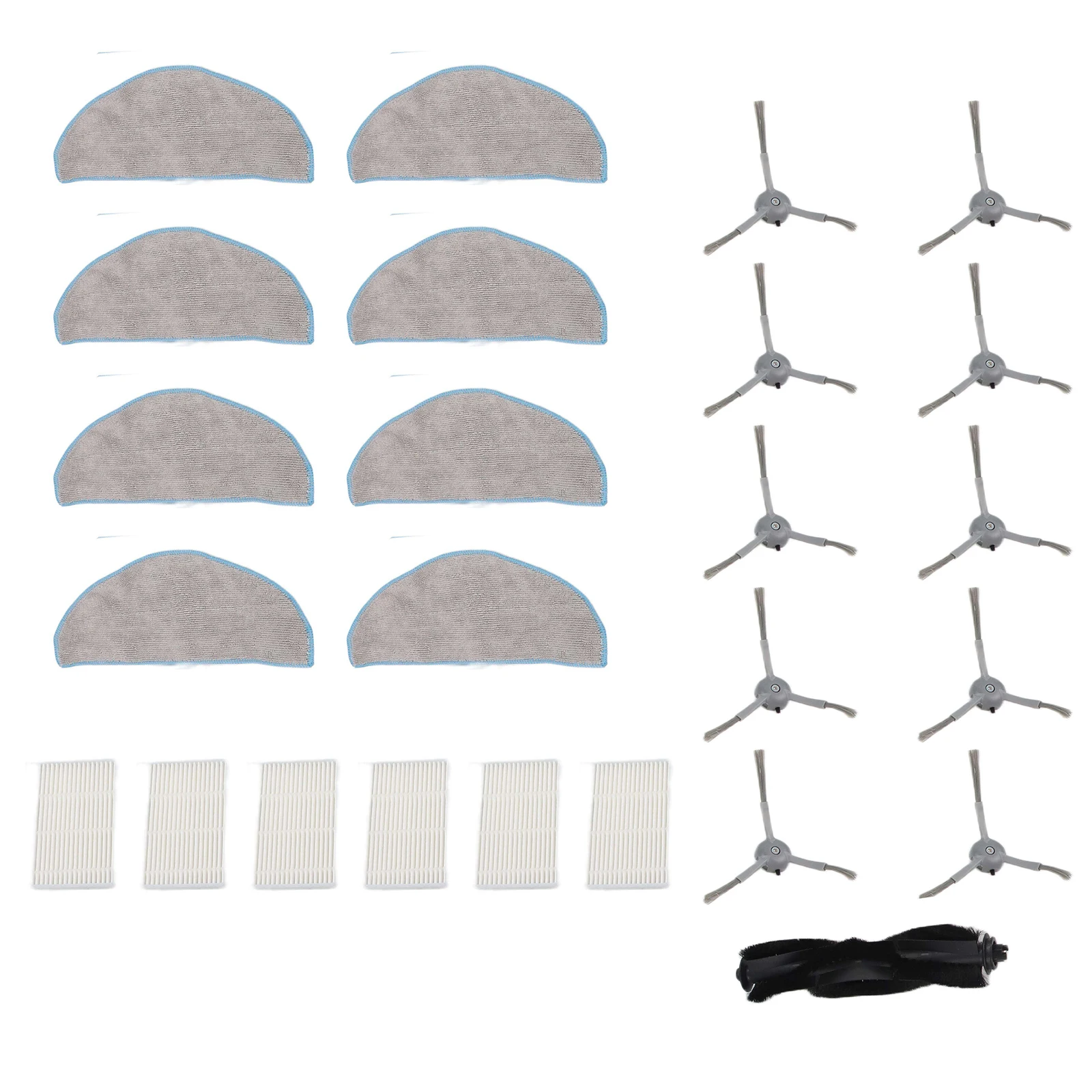 for vyzzle D10 Accessories Main Brush Kit Daily Maintenance Efficient Dirt Removal Mopping Cloths For Floors For ILIFE for v20