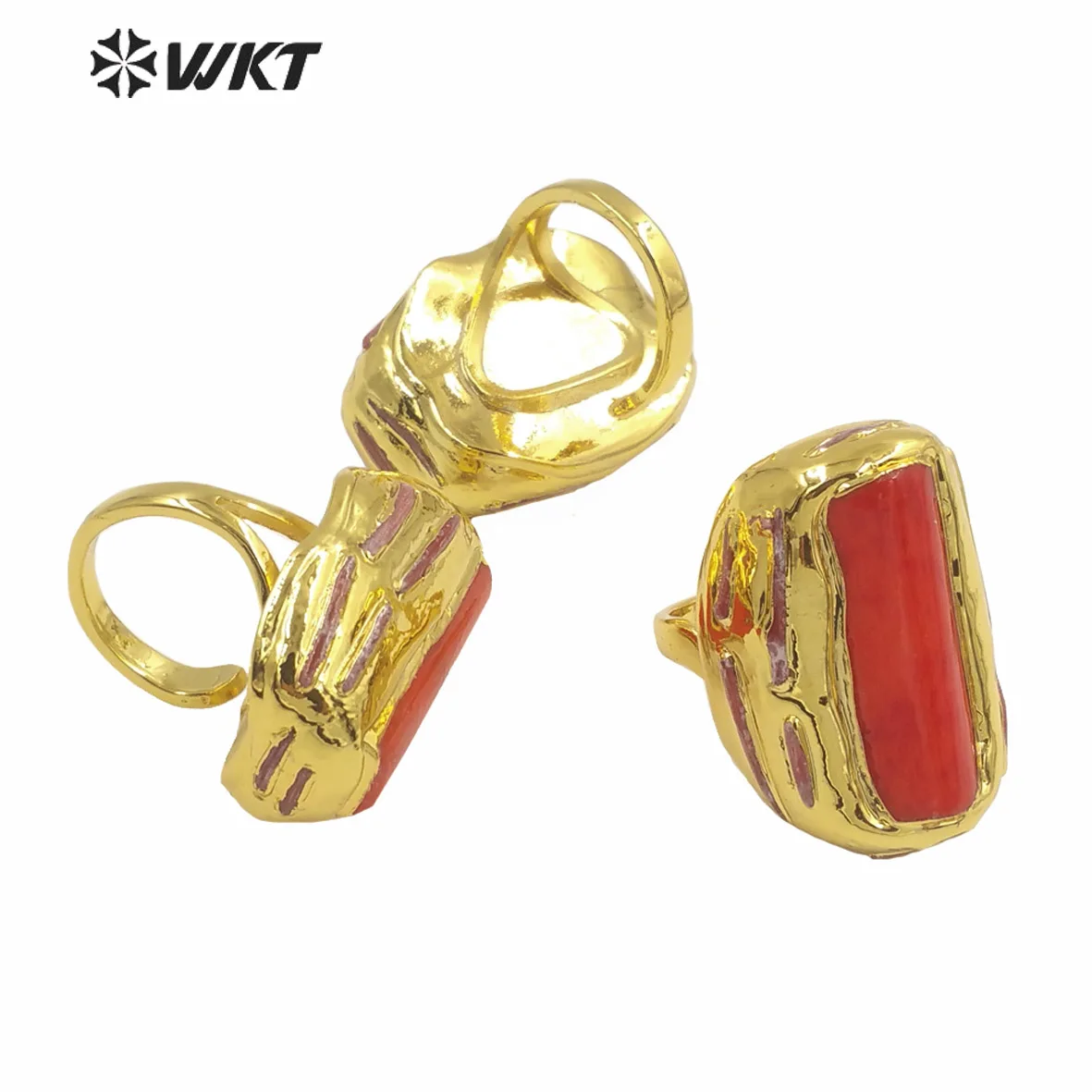 

WT-MPR059 WKT 2025 Noble Design 18K Gold Plated Charming Wedding Gift Ring Women Accessories Hot
