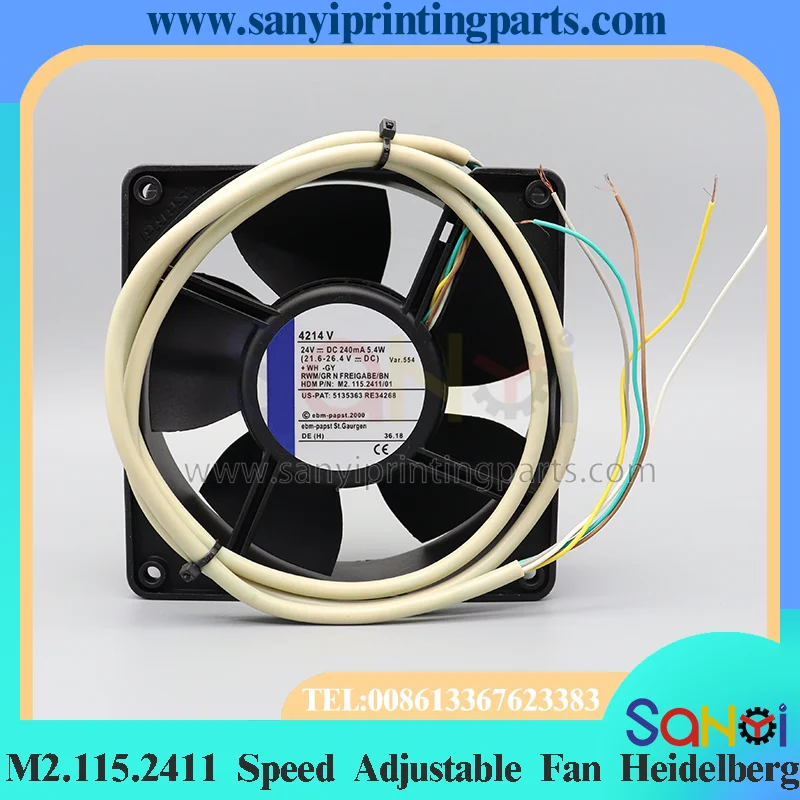 

M2.115.2411/01 Speed Control Wheel 119x38mm Adjustable Roller Speed Adjustable Fan For Heidelberg CD102 SM74 CD74 Press Parts