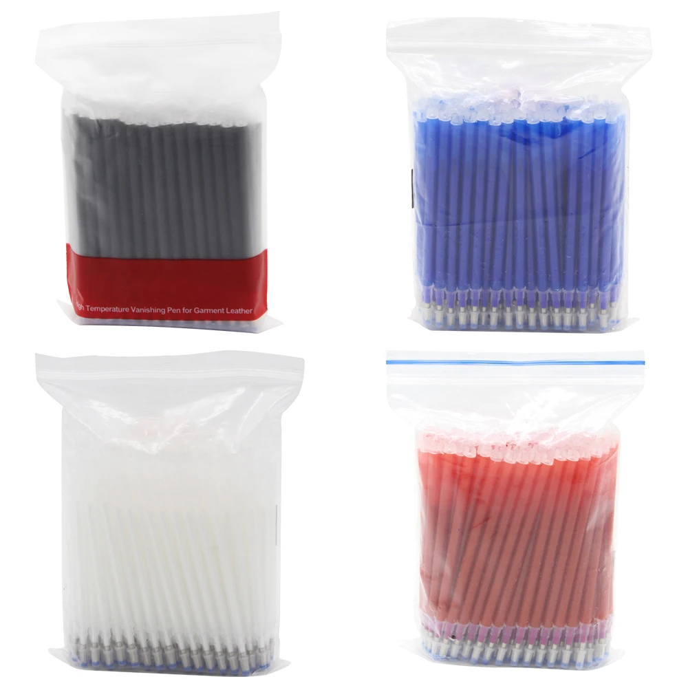100 Cái/lốc Nhiệt Độ Cao Biến Mất Bút Dày Dính Đặc Biệt Đánh Dấu Đổ Lại Tạm Thời Đường Đánh Dấu Trên Quần Áo Da Giày