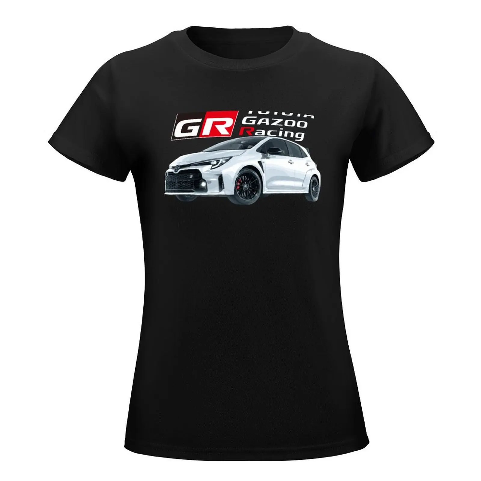 GR Corolla hot hatch Circuit Edition e210 white T-Shirt summer tops Short sleeve tee black t-shirts for Women