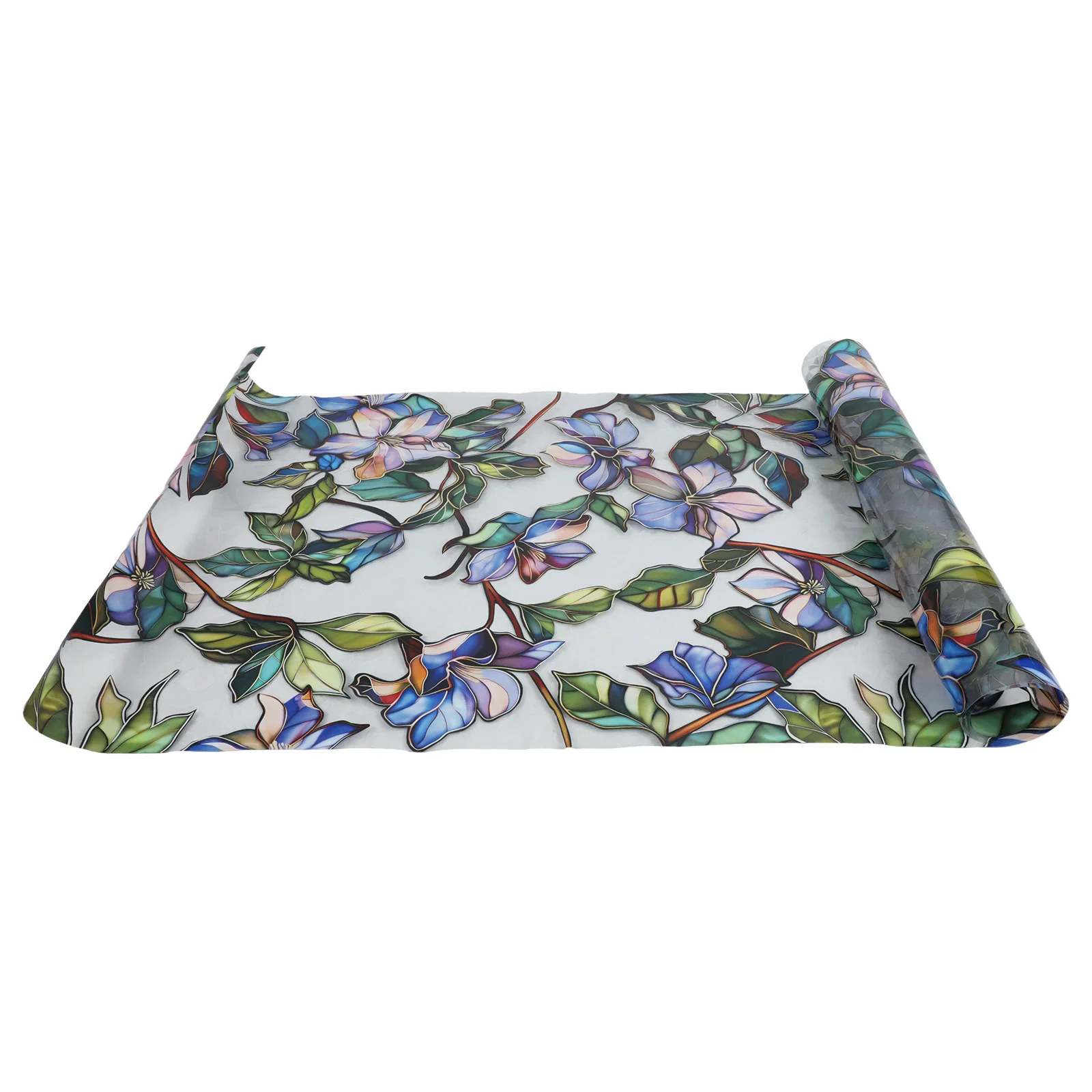 Colorful for static Window Film for Privacy and Decor Floral Design with Easy Application and Light Filtration