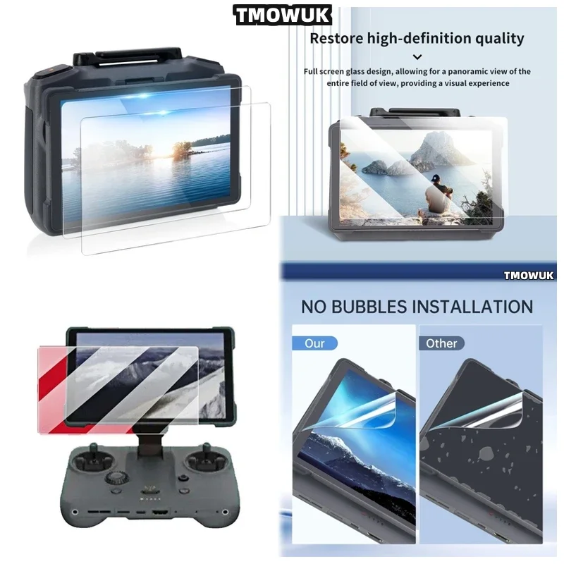 For DJI RC Pro2 RCPro2 2 Ultra-Clear 9H Tempered Glass Lens Guard Anti-Scratch HD Film Action Camera Accessory