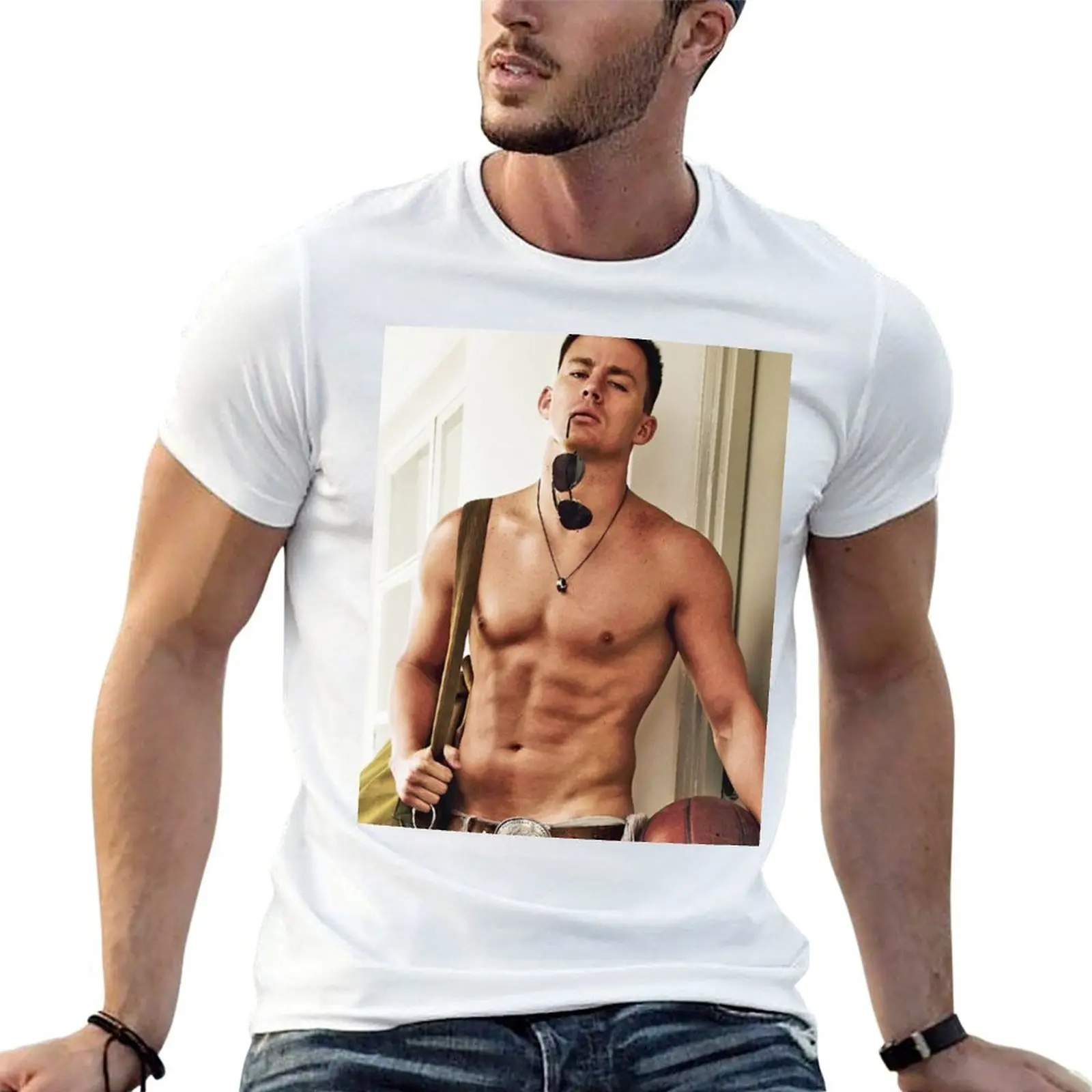 

Channing Tatum Shirtless T-Shirt t shirt man luxury t shirt man designer T-Shirt