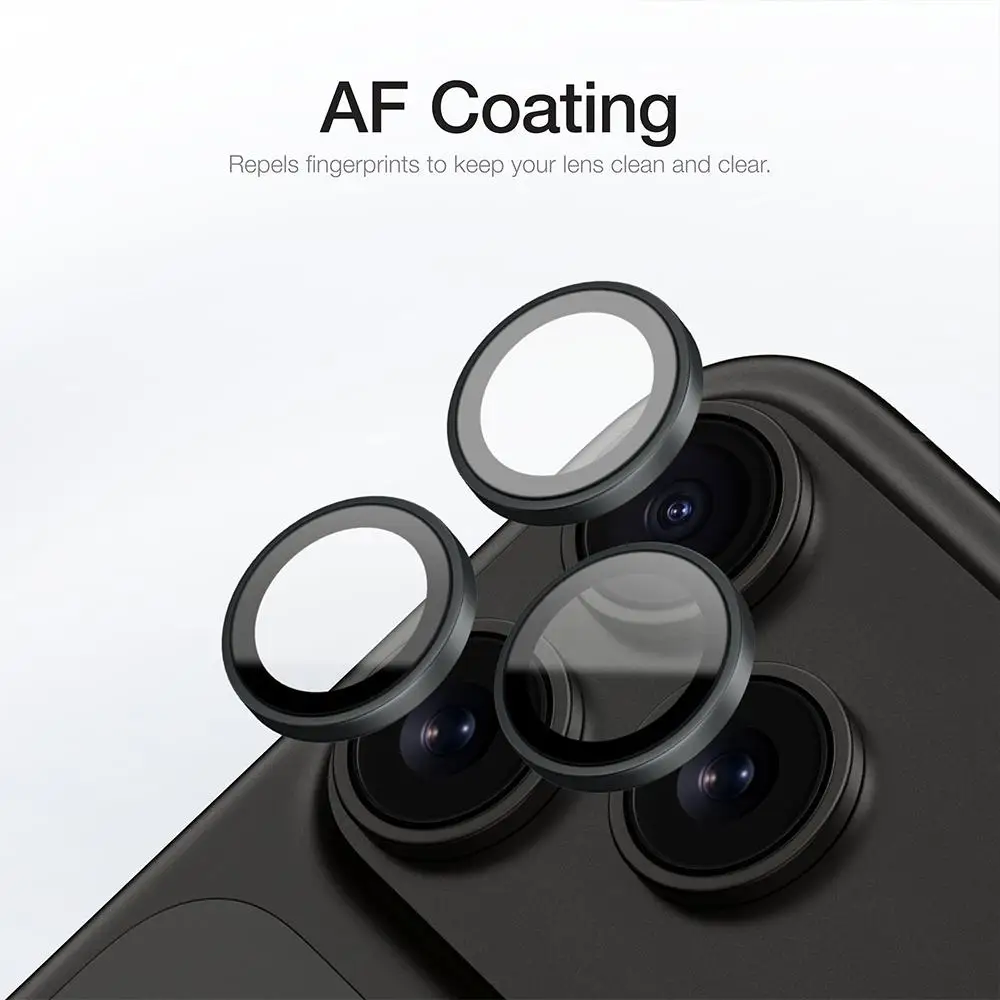 AR+AF (مضاد للضباب) لهاتف iPhone 17 Pro Max 17 Pro Eagle Eye Lens واقي شاشة من الزجاج المقسى يأتي مع أداة تحديد المواقع للعدسة