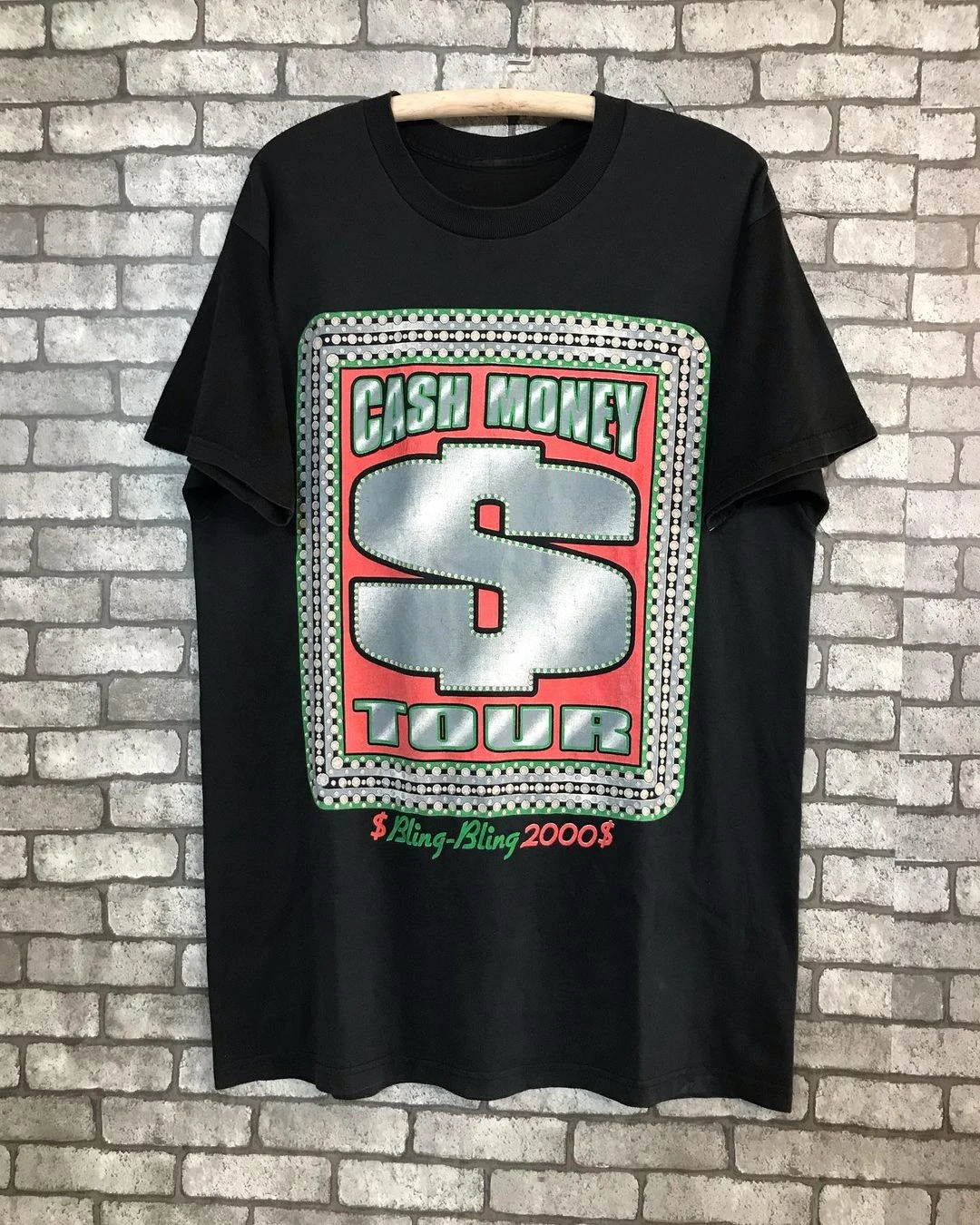 

2025 Rapper 50 Cent2007 Song I Get Money Heavy Short-sleeved Hip Hop Rapper Wears T-shirt with High Quality Luxury Brand