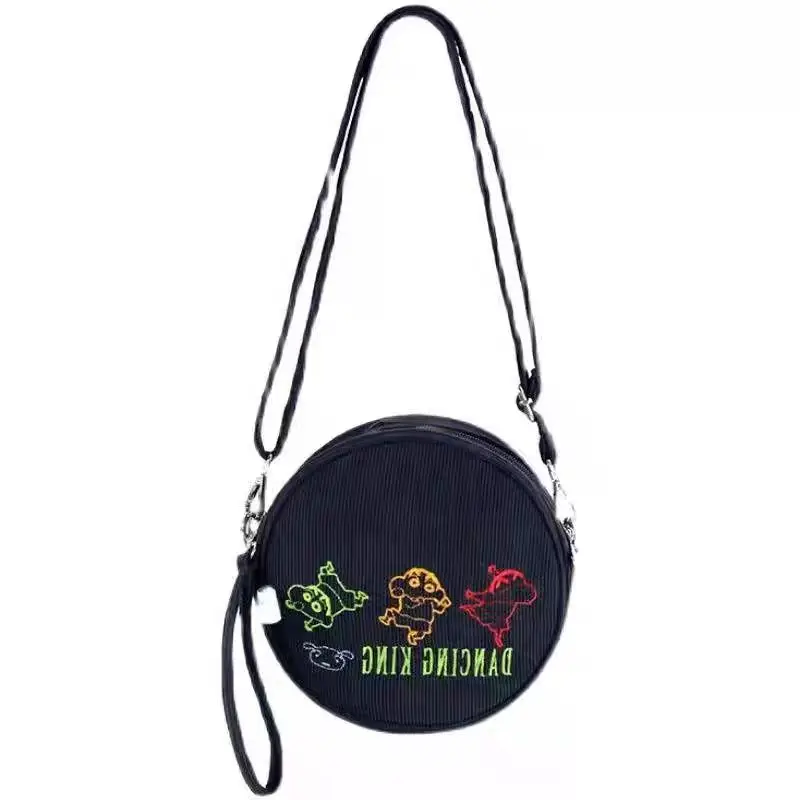 Anime Crayon Shin chan Crossbody Bag Cute Canvas Bag for Men and Women Nohara Shinnosuke Same Style Cartoon Shoulder Bag