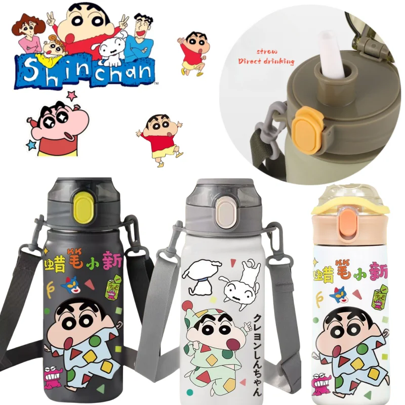 

Карандаш Шин-тян, высокая цветовая цена, креативный термос большой емкости, мультяшная студенческая чашка для воды, портативная чашка, подарок на день рождения