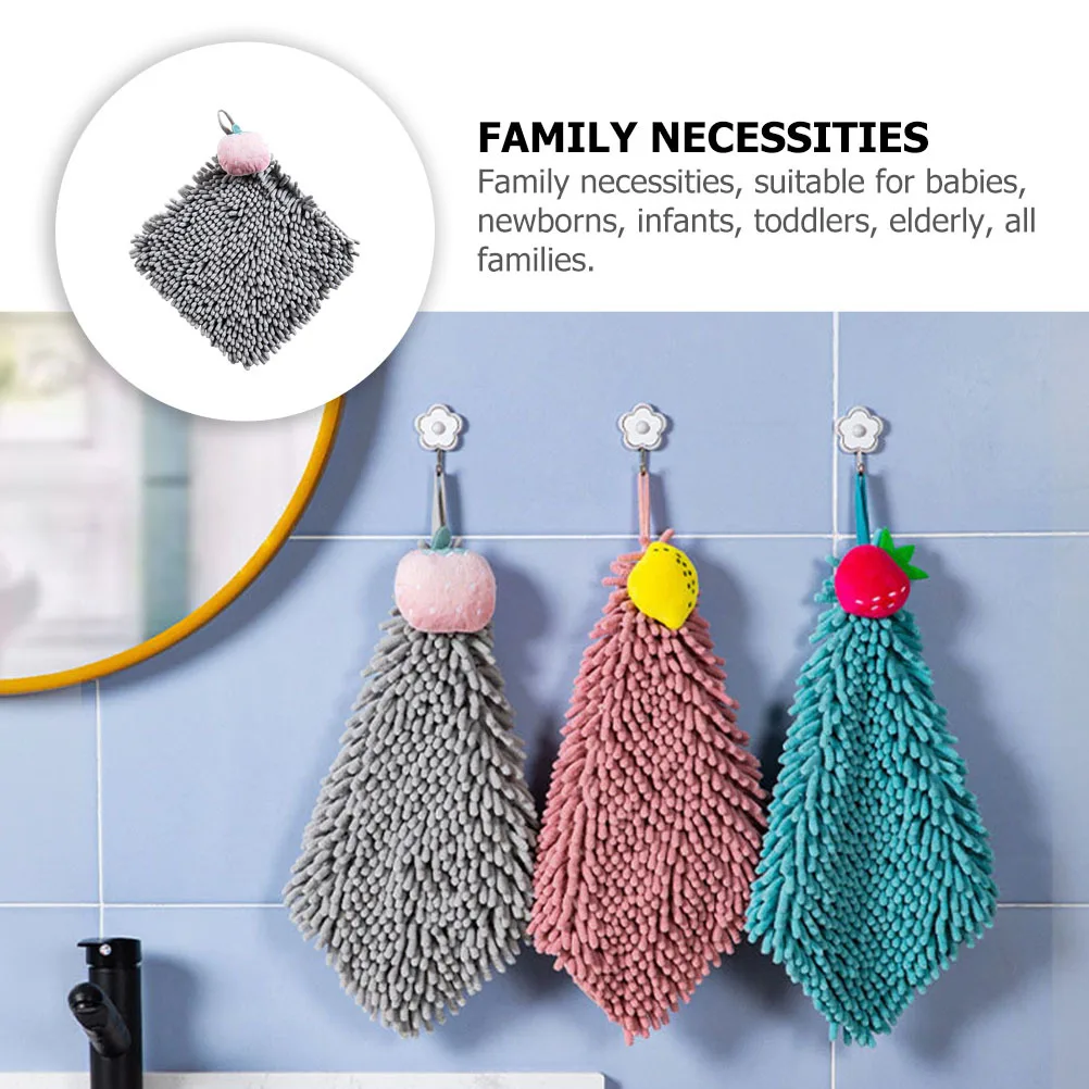 

Thickened Hand Wiping Towel Reusable Soft Skin Friendly Water Absorbent Hangable Towel for Baby Kids Elderly Daily