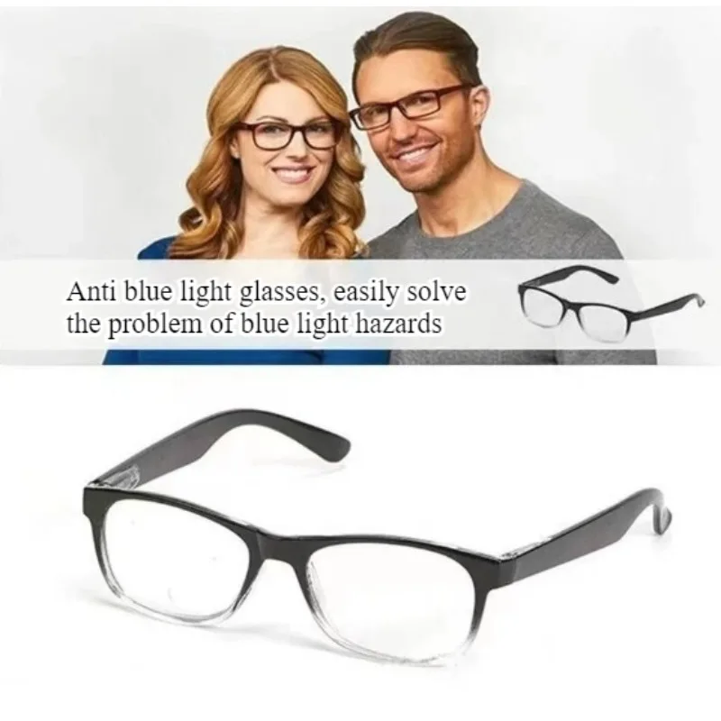 

Anti Blue Light Glasses Computer Gaming Eyewear for Men & Women Fashion Flat Lenses Eye Protection
