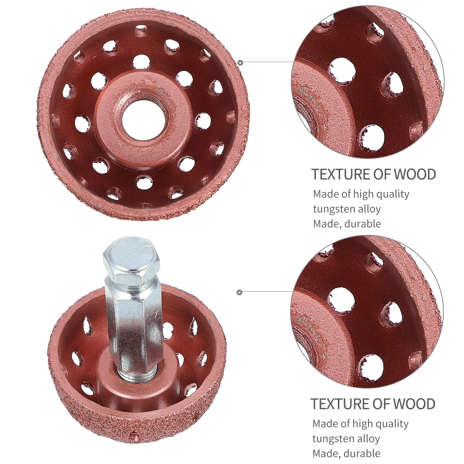 

1 set 1 Set Grinding Head For Repair Coarse Buffing Wheel Durable Tungsten Alloy Bowl Tool For Car Tire Tire Buffer Repair Kit