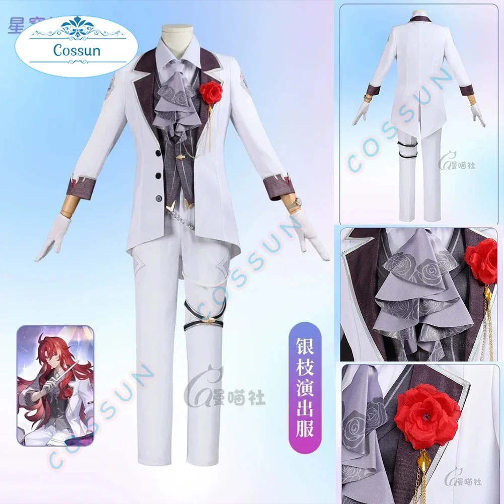 

Honkai: Star Rail Argenti Concert Cosplay Costume Game Suit Handsome Uniform Halloween Party Role Play Outfit Men