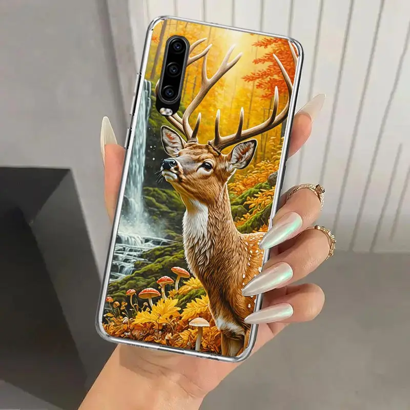 Deer Hunting Camo Phone Case for Huawei P40 P30 P20 P10 Pro Mate 20 10 Lite P Smart Z Y5 Y6 Y7 Y9S Soft Funda Print Shell image 2