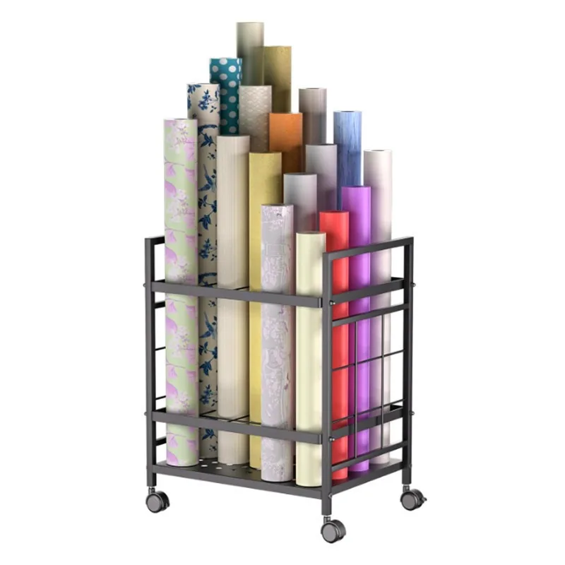 Blueprint Storage Cart, Wheeled Organizer for Office Posters, Blueprints and Yoga Mats