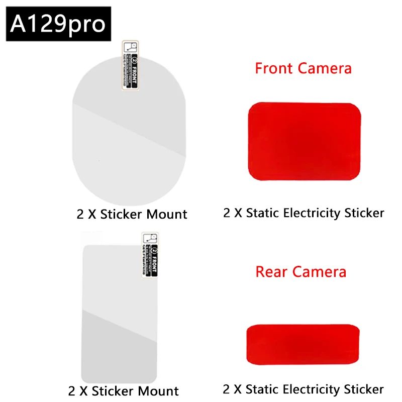 

For VIOFO A129 pro Film and Static Stickers Suitable for VIOFO A129 Double Adhesive Sticker Pads