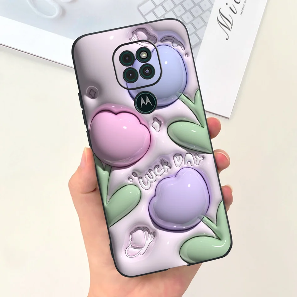 For Motorola Moto G9 Plus Case XT2087-1 Soft Silicone Cute Phone Case on For Moto G9 Play Funda XT2083 XT2083-1 G 9 MotoG9 Cover