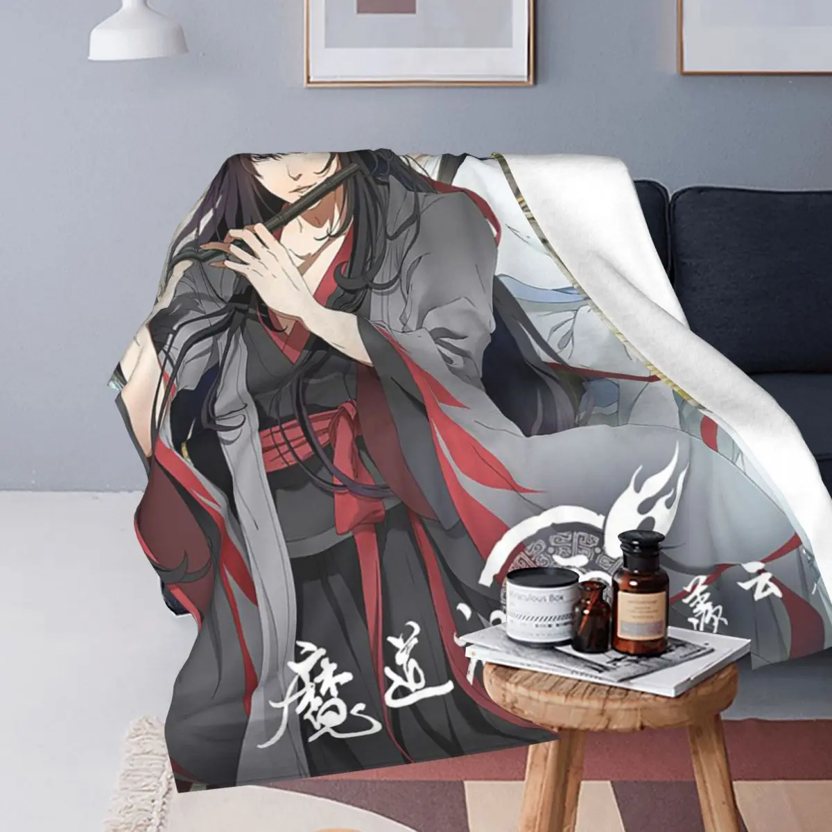 Anime Grandmaster Of Demonic Cultivation Mo Dao Zu Shi Blanket Throw Blanket  Throw Blankets for  Bedding Throws Bedspread Quilt